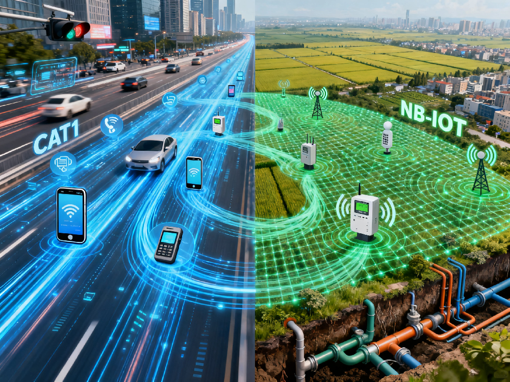 CAT1（Cat-1）和NB-IoT（NB）的區別